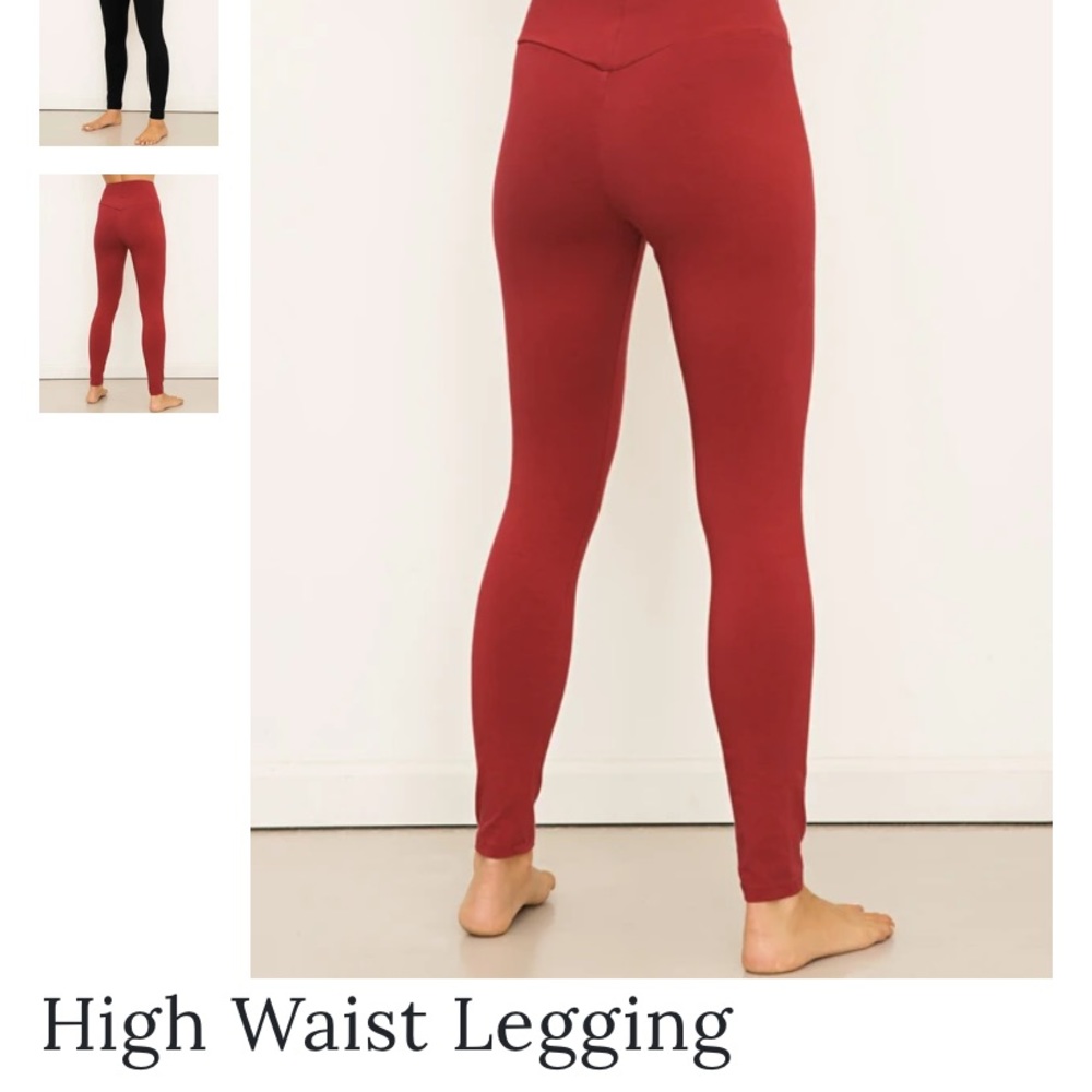 Orange Organic Cotton Leggings